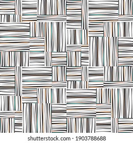 pattern with horizontal and vertical hand made colored lines
