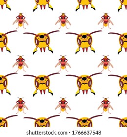 Pattern from the hornet's head. The insect's body is small. Beautiful and interesting background for any interior or object.