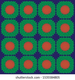 Pattern with hortensia flowers texture. Ready to use for any purpose 