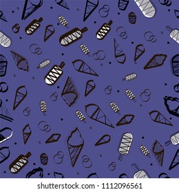 pattern with ice cream