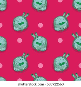 pattern ice cream lemon lime 