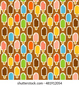 pattern of an ice cream on a stick 