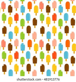pattern ice cream on a stick