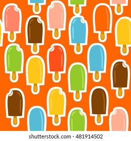 pattern of an ice cream on a stick