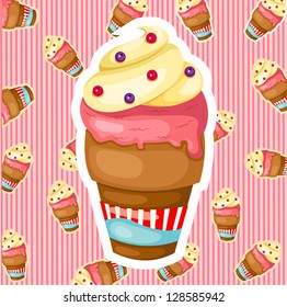 pattern ice cream vector