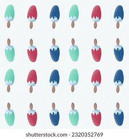 Pattern ice creams with cure food dressing
