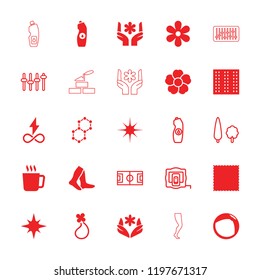 Pattern icon. collection of 25 pattern filled and outline icons such as field, mug, flower, socks, water bottle, star, measure tape. editable pattern icons for web and mobile.