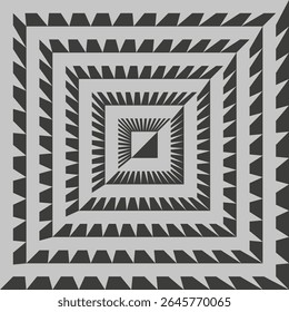 Diseño de icono de patrón. Estructura de laberinto negro. Ilustración de rejilla geométrica. Vector abstracto.