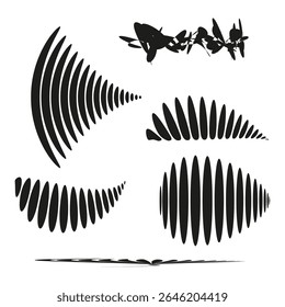 Pattern icon design. Wavy grid symbol. Intricate line Vector. Black artistic layout.