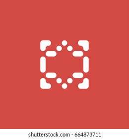 pattern icon. sign design. red background