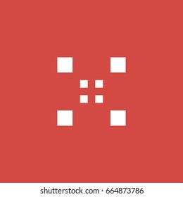 pattern icon. sign design. red background