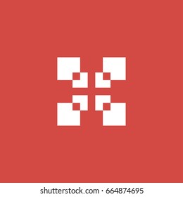 pattern icon. sign design. red background