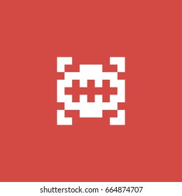 pattern icon. sign design. red background
