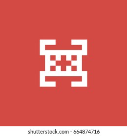 pattern icon. sign design. red background