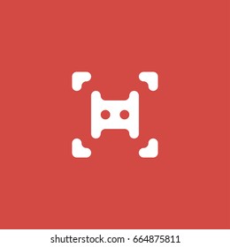 pattern icon. sign design. red background
