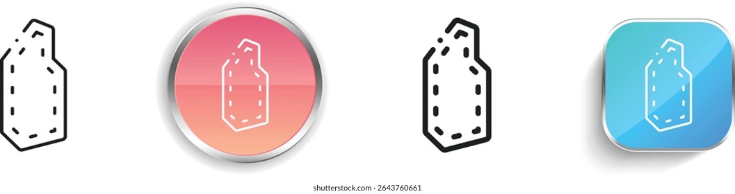 pattern icon. Thin Linear, Regular and Button Style Design Isolated On White Background