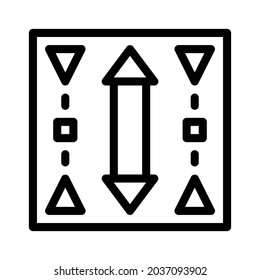 Icono de patrón - Blanco y negro
