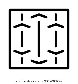 Pattern icon, tile icon, floor icon and ornament icon. Black and white.