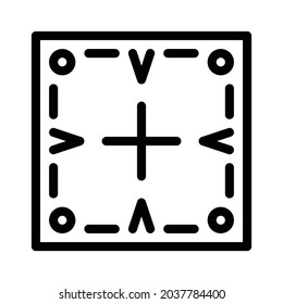Pattern icon, tile icon, floor icon and ornament icon. Black and white.