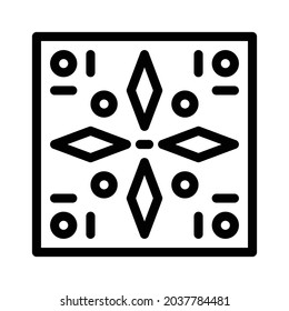 Tile Icon - Schwarz-Weiß
