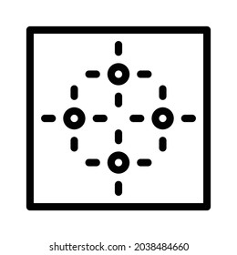 Pattern icon, tile icon, floor icon and ornament icon. Black and white.