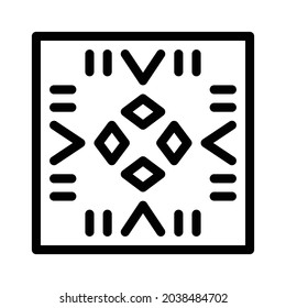 Tile Icon - Schwarz-Weiß
