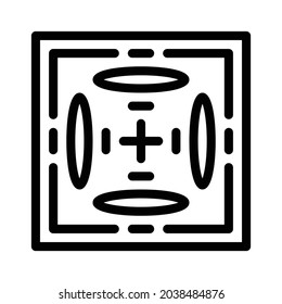 Pattern icon, tile icon, floor icon and ornament icon. Black and white.