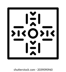 Icono de patrón - Blanco y negro