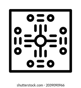 Icono de patrón - Blanco y negro