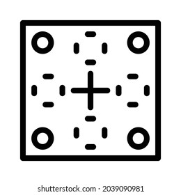 Pattern icon, tile icon, floor icon and ornament icon. Black and white.
