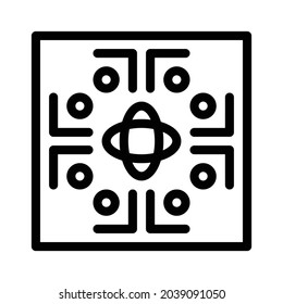 Icono de mosaico - Blanco y negro