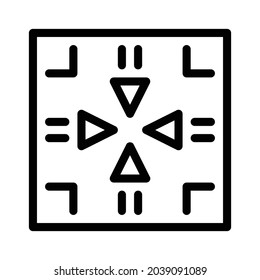 Icono cerámico - Blanco y negro