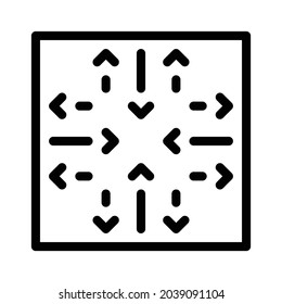Pattern icon, tile icon, floor icon and ornament icon. Black and white.