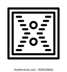 Pattern icon, tile icon, floor icon and ornament icon. Black and white.