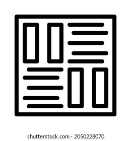 Pattern icon, tile icon, floor icon and ornament icon. Black and white.