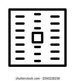 Symbol für Muster, Kacheln, Bodensymbol und Ziersymbol. Schwarz-Weiß.