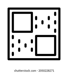 Pattern icon, tile icon, floor icon and ornament icon. Black and white.