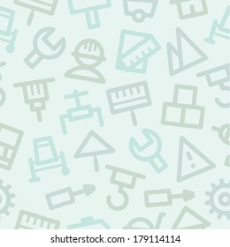 Pattern icons set repair construction
