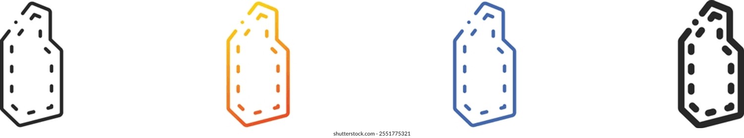 pattern icon.Thin Linear, Gradient, Blue Stroke and bold Style Design Isolated On White Background