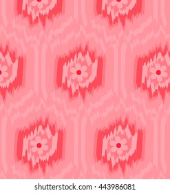  pattern Ikat pink background of floral.