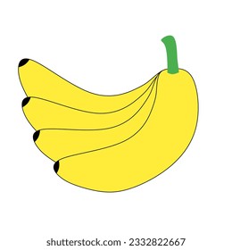 pattern, illustration of a banana fruit