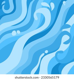 Pattern illustration of bright colored water spirals.