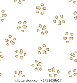 pattern Illustration of intestinal parasites - helminths - showing worms in the digestive tract to represent infection, disease, veterinary and medical research, hygiene and prevention