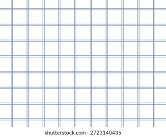 Ilustración de patrón de cuadrícula de dos rayas, edición azul