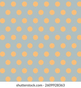 The pattern in the image appears to be a geometric design featuring regularly spaced, small orange polka dots against a light blue background.