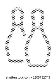 Pattern Image of a Bowling Pins Icon