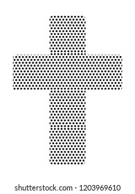 Pattern Image of a Christian Cross Icon