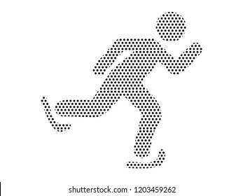 Pattern Image of an Ice Skater Icon