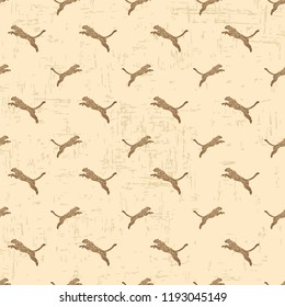 pattern with the image of a leopard. safari theme. sand colors