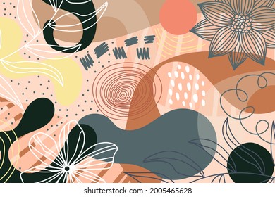 Pattern image on graphic and floral background. Illustrations and vectors